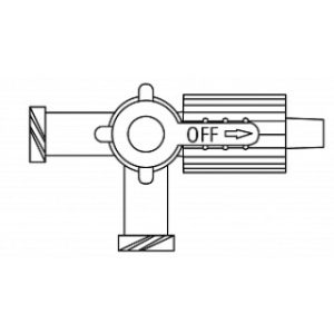 Stopcock 3-Way Sterile Luer Lock 1Ea  100 EACS - 456003