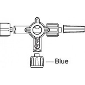 Stopcock Hi-Flo Swivel Male LL 4 Way Disposable Sterile 50Ca - MX9341L