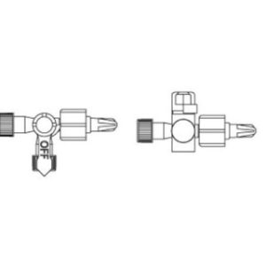 STOPCOCK INTRAVENOUS 3-WAY POLYCARBONATE 2 FEMALE 1 MALE CONNECTOR  25 PERCS - 42384-11