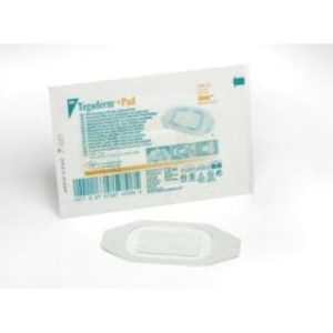 Tegaderm +Pad Film Dressing with Non-Adherent Pad  Transparent Dressing  2 x 2  Pad Size 1 x 1 - 3582