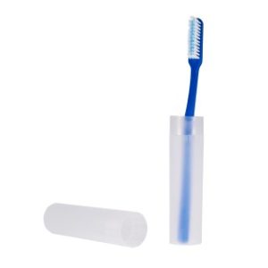 Toothbrush Holder  Plastic Tube  Clear  100CS - TBH01C