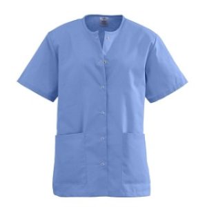 TOP, SCRUB, JEWEL-NECK, 2PKT, CEIL, MD, 60 EA/CS