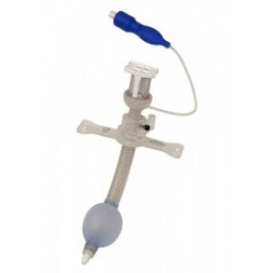 TUBE TRACHEOSTOMY ADULT SIZE 6MM CUFFED 110MM WIRE REINFORCED SILICONE ADJUSTABLE NECK FLANGE OBTURATOR TRACH-TIE PORTEX BIVONA RADIOPAQUE STERILE - 75HA60