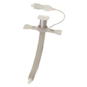 TUBE TRACHEOSTOMY SIZE 8MM CUFFED 120MM EXTRA LENGTH WIRE REINFORCED SILICONE FIXED NECK FLANGE 15MM CONNECTOR OBTURATOR 15MM WEDGE TRACH-TIE CAP PLUG PORTEX BIVONA TTS HYPERFLEX RADIOPAQUE STERILE - 67FHXL80