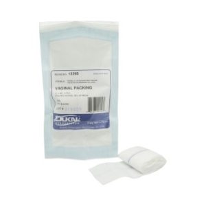 Vaginal Packing 2 x 36 - Prewashed  Sterile  4-Ply  100CS - 1339S