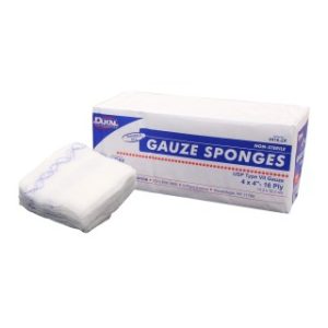 X-Ray Detectable Type VII Gauze Sponges  4 x 4  16-Ply  Non-Sterile - 4416-2X